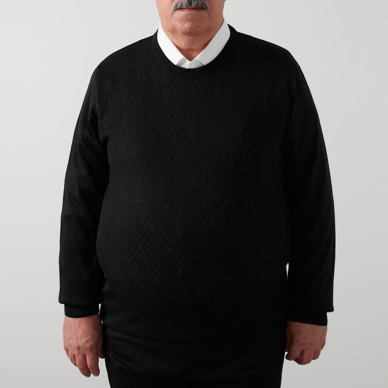 

Buratti Large Size Bike Collar Sweater MALE SWEATER 518 MOD3BYB, Black