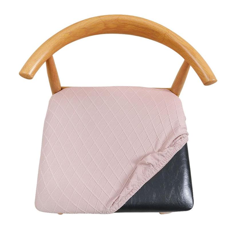 

Seat Cover for Dining Chair Jacquard Office Chair Seat Slipcover Removable Stretch Slipcovers for Short Housse De Chaise