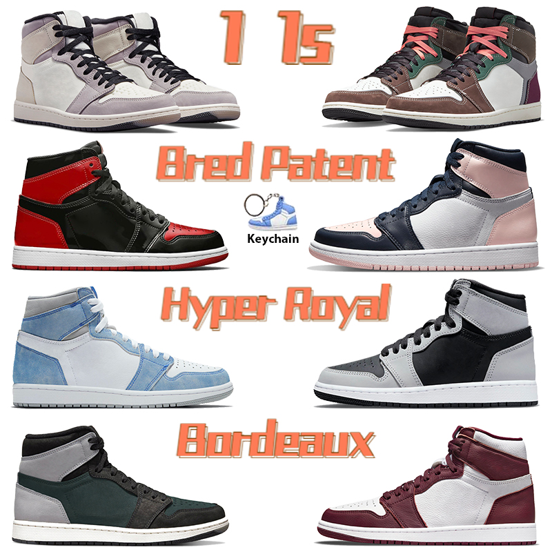 

High 1 1s Hand Crafted Basketball Shoes Bred Patent Bordeaux Dark Mocha A Ma Maniere Atmosphere University Blue Light Smoke Grey Men Women Sneakers, Bubble wrap packaging