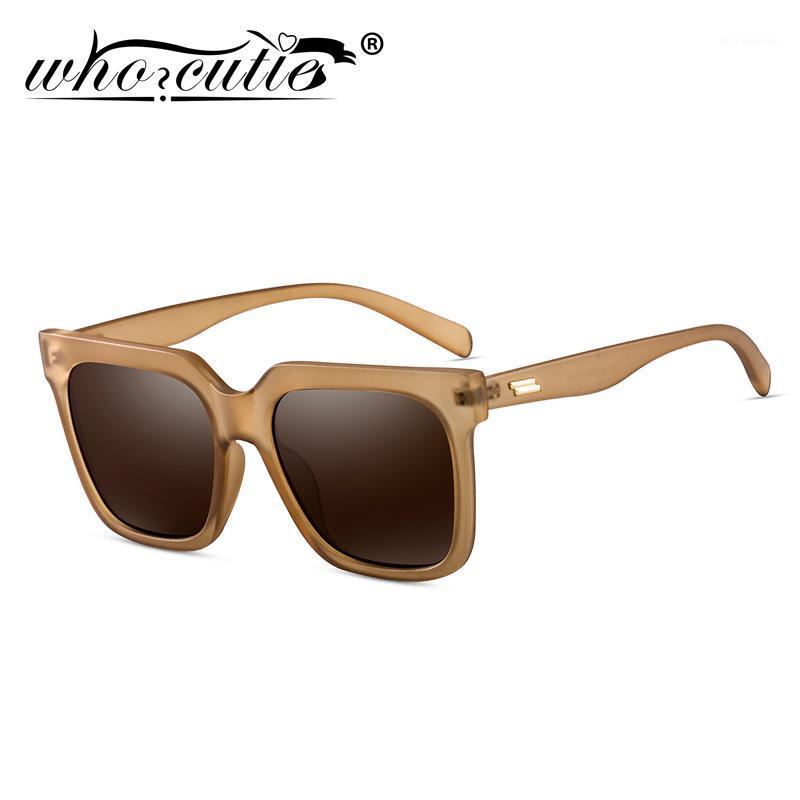 

WHO CUTIE Square Fashion Oversized Sunglasses Women 2020 Brand Design Matte Frame Fashion Sun Glasses Shades for Female S2341