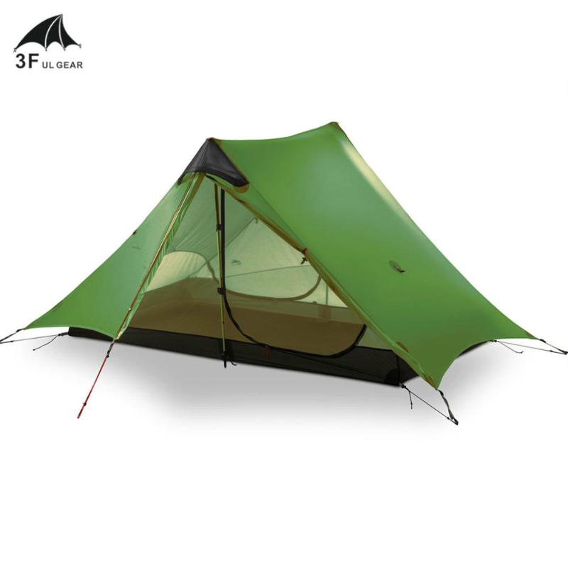 

3F UL GEAR New lanshan 2 Rodless Tent 2 Person Professional 15D Silnylon Tent Oudoor Ultralight Camping 3 4 Season