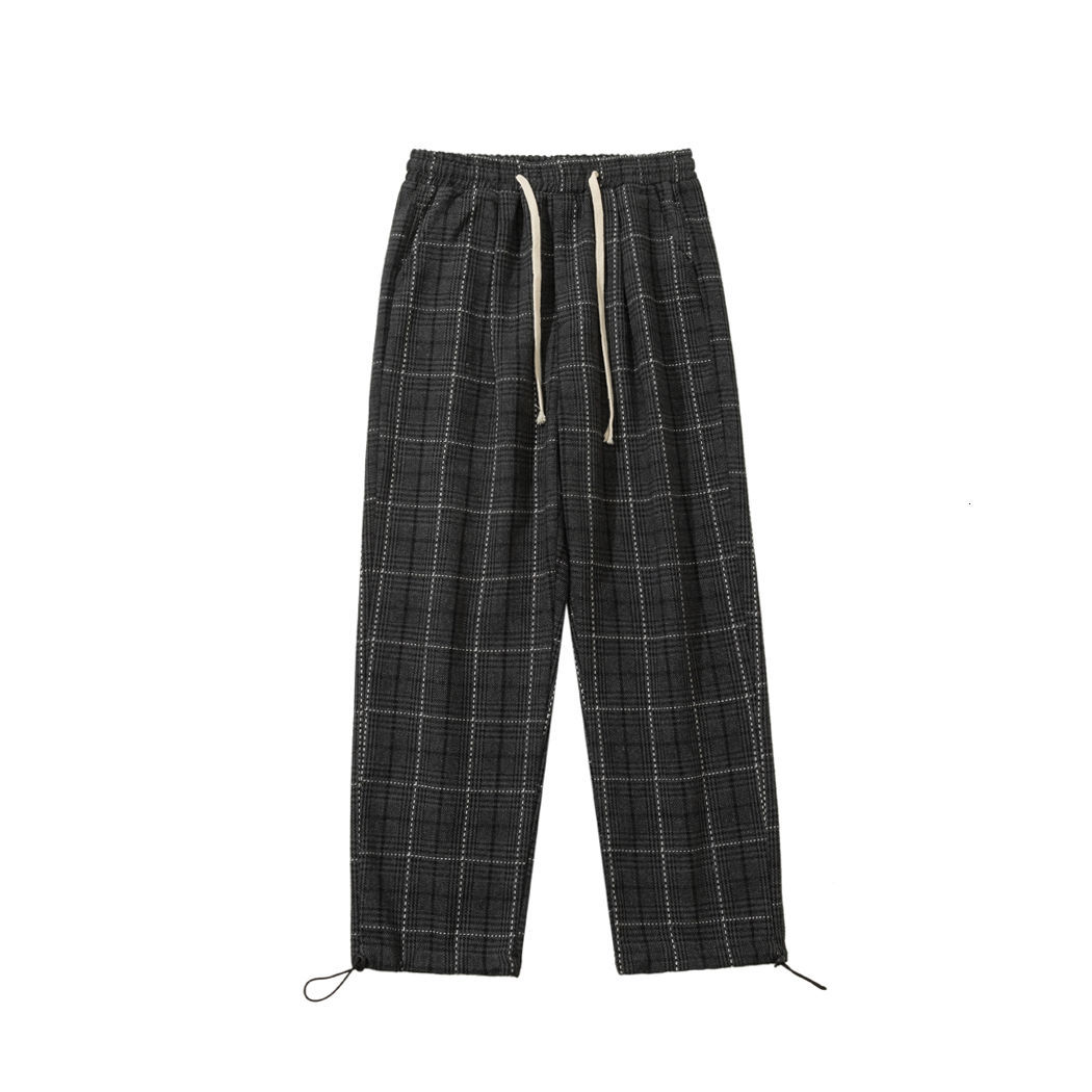 

Trousers Spring 2021 and Autumn New Trellis Straight Male Pants Campus Youth Men's Clothes 32H3, Dark gray.