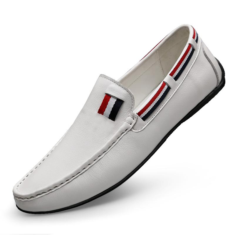 

Plus Size Black Dress Shoes For Men British Designer Leather Shoes Men Brogue Elegant Comfort Wedding Chaussures, 6097 white