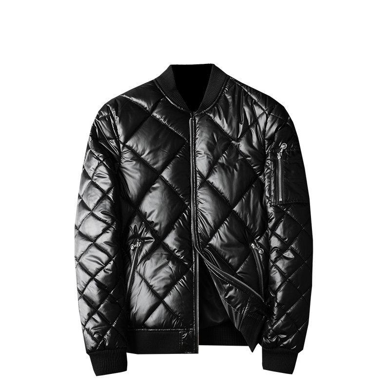 

Windbreaker coat Winter solid color baseball collar zipper long sleeve pocket cotton-padded jacket mens jacket mens coat veste de luxe