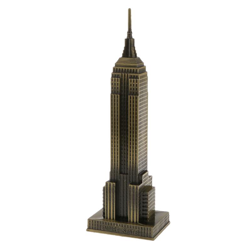 

22cm Creative Handmade Empire State Building Model Home Shelf Decor Figurine Statue Gift