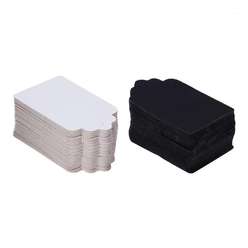 

100pcs Wave Blank Label Cards Kraft Paper Wedding Gifts DIY Hanging Tag1