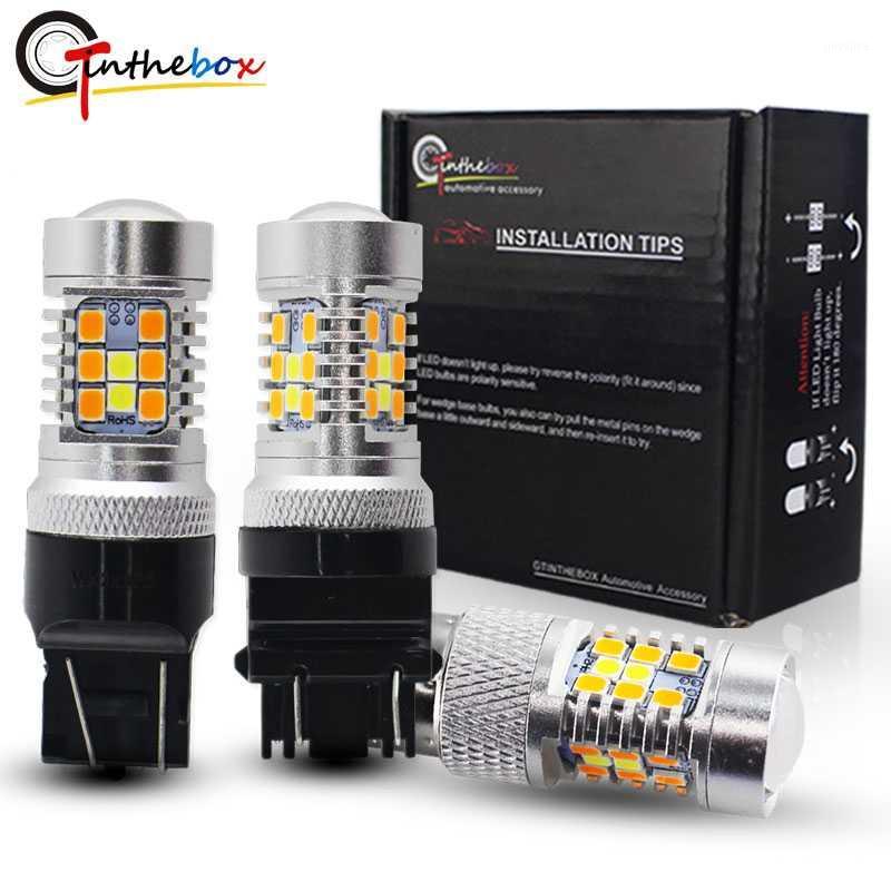 

Gtinthebox P21/5W LED 1157 3157 7443 Led Bulbs 3030 White/Amber Switchback Car driving/parking lights and the signal turnin1, As pic