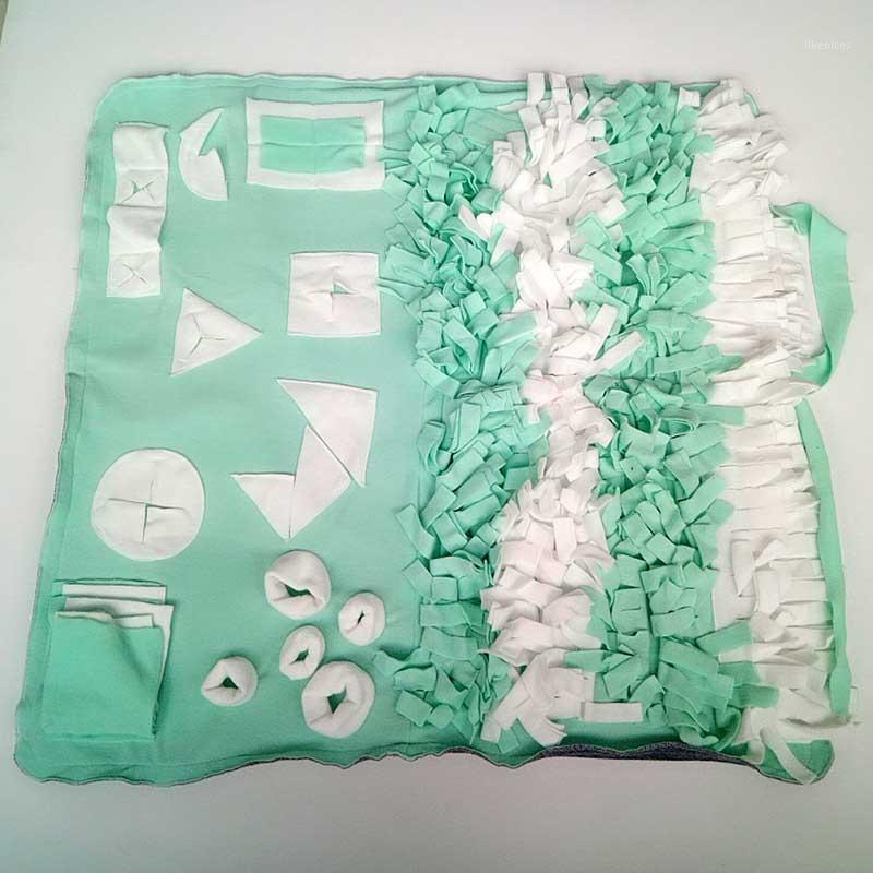 

Pet Sniffing Mat Washable Dog Cat Smell Training Pad Consume Energy Puzzle Pet Toys Puppy Dog Release Training Blanket1, Pink
