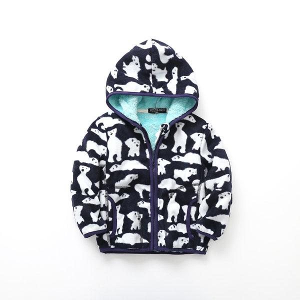 

children's clothes were warm and plush with thick coats 2-8 years old, Pink