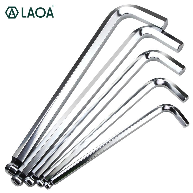 

LAOA Hexagon Allen Key Wrench Ball end Hex Wrenches 12/14/17/19/22mm Double End