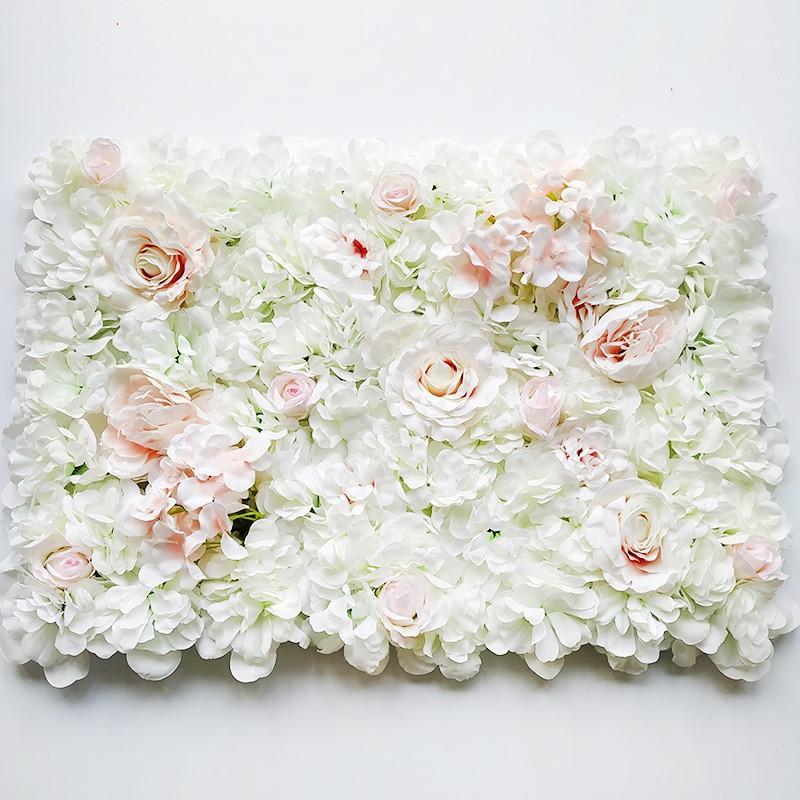 

Silk Rose Flower Home Decor Artificial Flower for Wedding Decoration Wall Romantic Wedding Backdrop Decor 60*40cm1