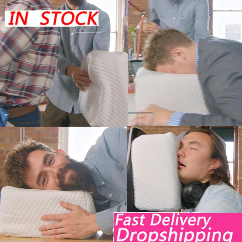 

Comfort Bedclothes rebound Pillow Designed For Your Head cube Protect Vertebral Cube Soft neck pillow Pad Cushion Cover