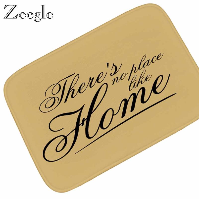 

Zeegle Home Floor Mat Doormat Anti Slip Entrance Carpet Flannel Soft Foot Rug Hallway Rug Absorbent Bathroom Doormat Bedroom Mat, Skk
