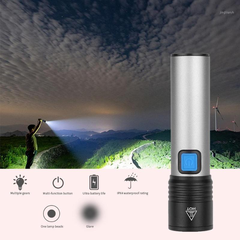 

Rechargeable 500lm Flashlights Aluminium Alloy Zoom Adjustment Waterproof T6 LED 4 Modes Zoom Glare1