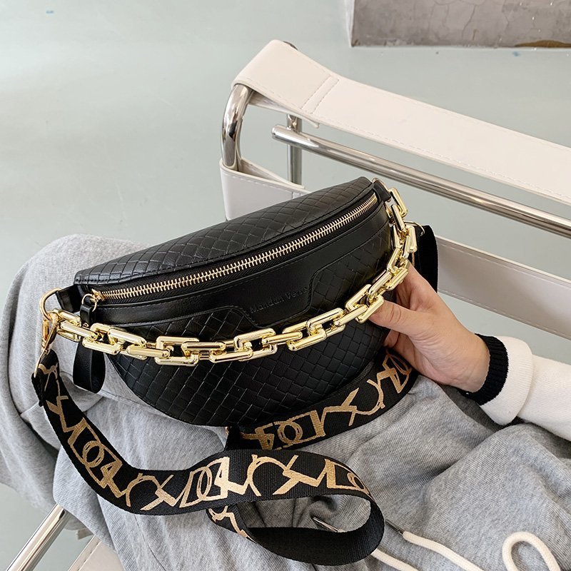 

Women Fanny Packs High Quality Leather Waist Bag Casual Chest Bags For Women 2020 Crossbody Shoulder Bag Ladies Chest Phone Pack C1023