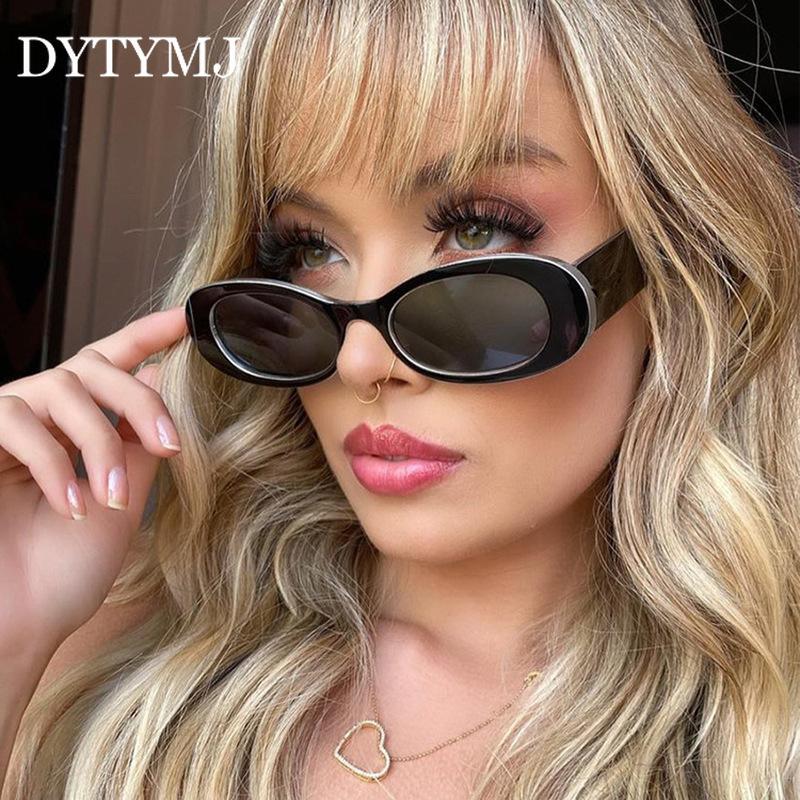 

DYTYMJ Small Frame Oval Sunglasses Women Vintage Round Sunglasses Women Luxury Designer Sun Glasses Retro Gafas De Sol