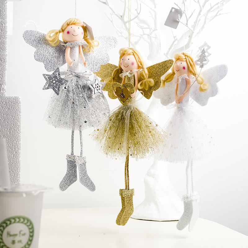

Navidad Plush Angel Girl Pendant Innovative Christmas Tree Decorations Closet Hanging Ornaments Christmas Decorations for Home