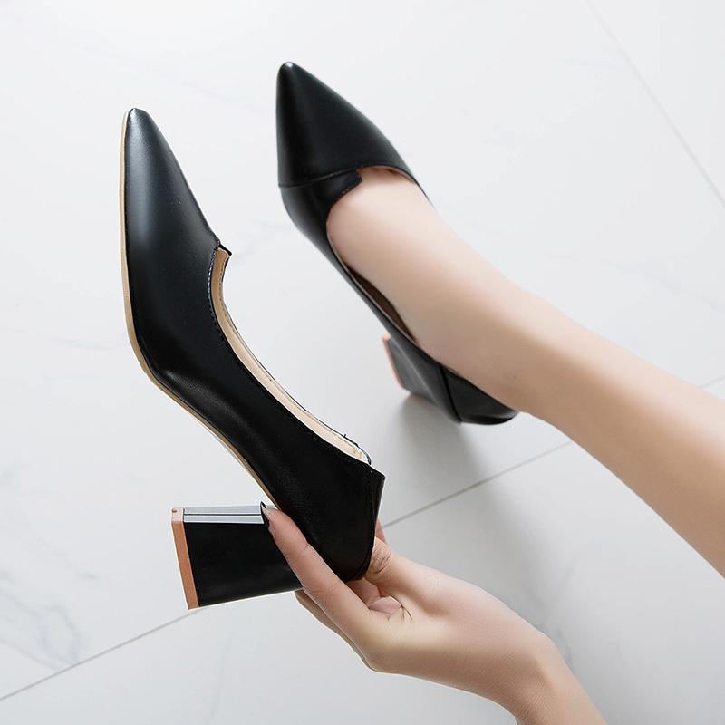 

Wild Womens Shoes Pointed Shallow Mouth Small Fresh High Heels Fashion Elegant Single Shoes Comfort Work Square Heel Pumps1, Beige flip flops