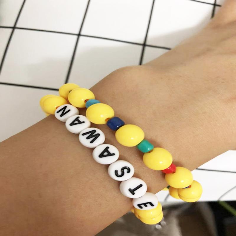 

MOLOYE Newly Listed Bracelet Using Alphabet Manual Bracelet Female Popular 2020 Is Popula
