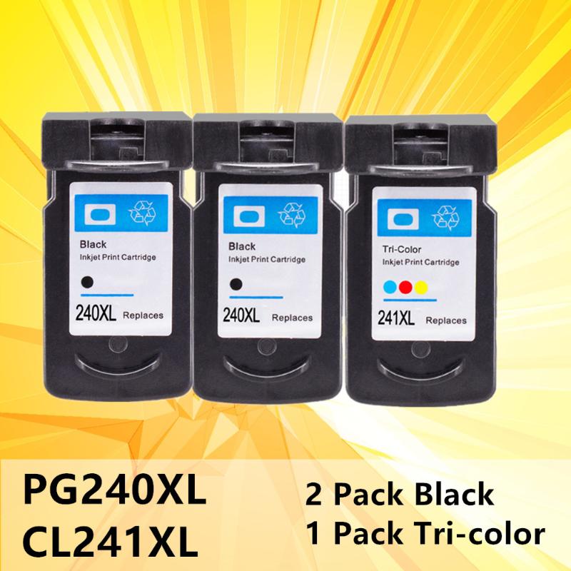 

240XL 241XL Ink Cartridge Replacement for Canon PG 240 CL 241 PG-240 CL-241 for Pixma MG2120 MG3120 MG3122 MG3520 MX372 printer