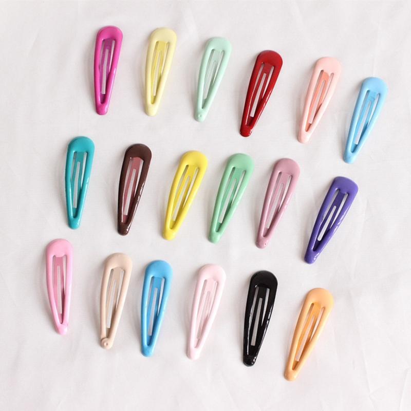 

10/20pcs/lot Candy Solid 20 Color Cute Water Drop Hairpin Children Hairpin Barrettes Headwear Girs Headbands Hair Accessories1, 10pcs