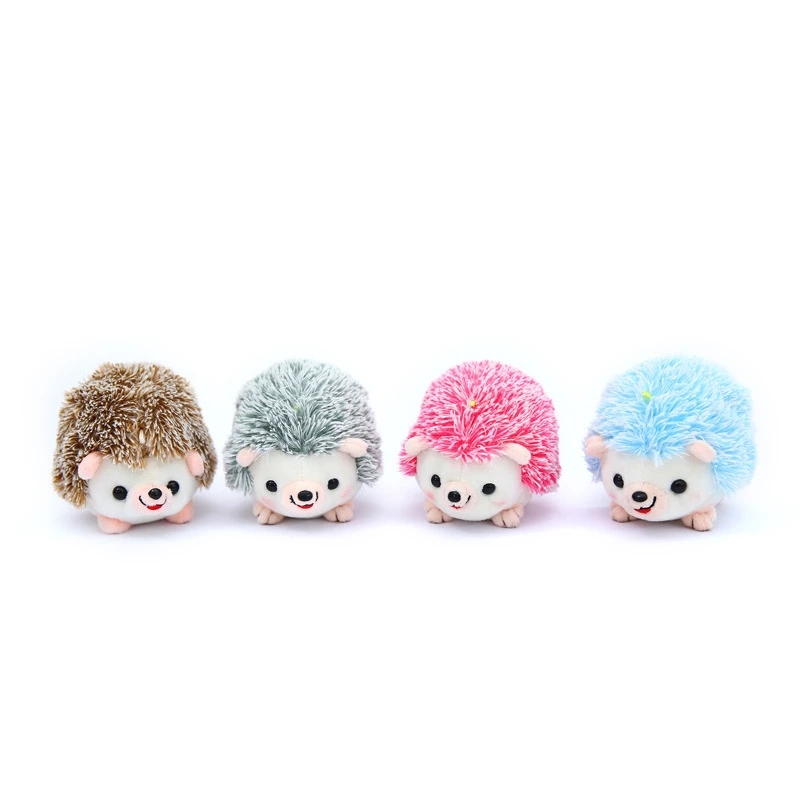 

Plush 13cm Hedgehog Toys Key Chain Ring Pendant Plush Toy Animal Stuffed Anime Car Fur Gifts for Women Girl Toys Doll, 1pc radom color
