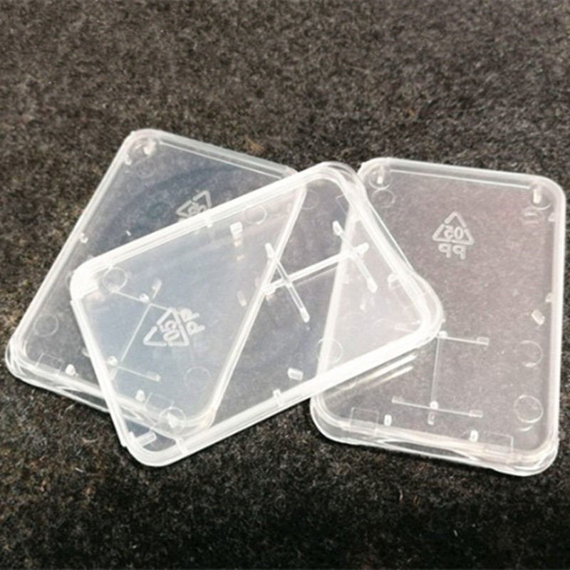 

Micro SD Memory Card Protection Box SD Card Box Ultra Thin Transparent Plastic Storage Box Retail