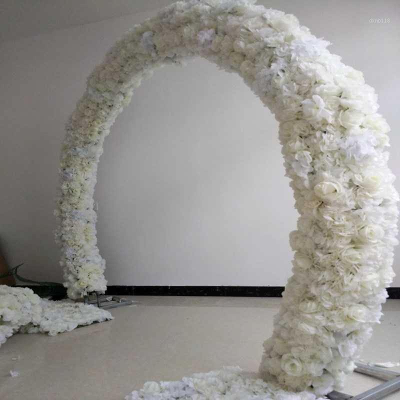 

20x 50CM Wedding Decoration Arch Flower Rows Party Aisle Decorative Road Cited Centerpieces Supplies 10pcs/lot Free Shipping1, Milk white