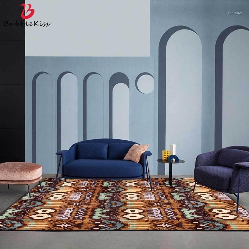 

Bubble Kiss Floor Mat American Brown Carpet Tribal Ethnic Style Rugs Bedroom Rugs Customize 100%Polyester Carpets for Bed Room1
