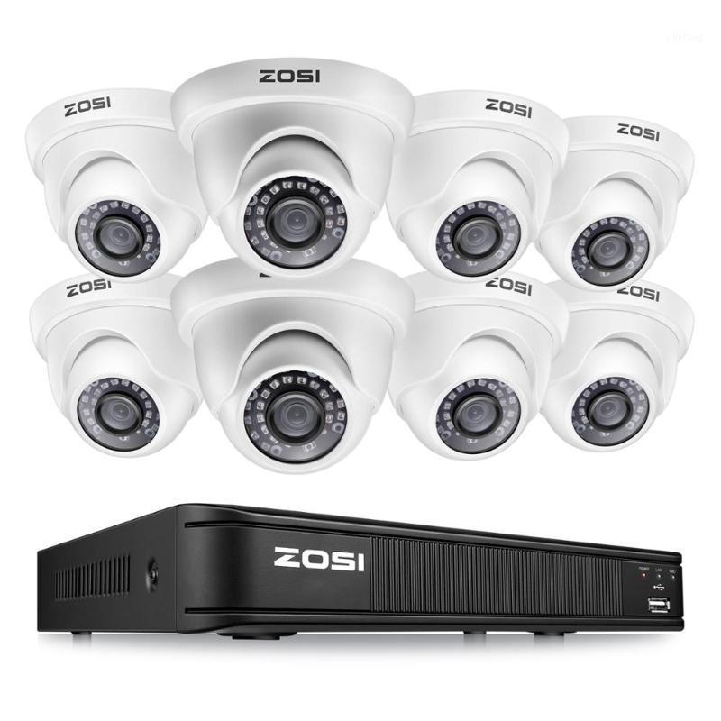 

ZOSI 8CH 1080P Dome Camera Video Monitor Video Surveillance System Protector Control DVR CCTV Kit BNC Cable HDD Outdoor Indoor1
