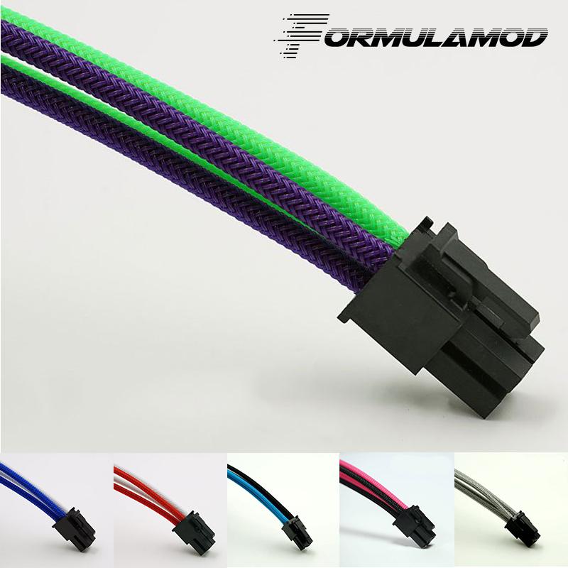 

FormulaMod Fm-CPU4P-D, CPU 4Pin Power Extension Cables, Motherboard 18AWG 4Pin Multicolor Matching Extension Cables