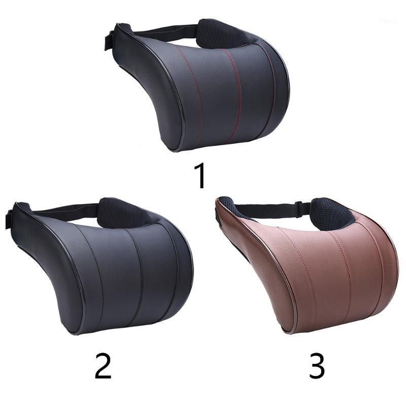 

High Quality PU Leather Auto Car Neck Pillow Memory Foam Pillows Neck Rest Seat Headrest Cushion 3 Colors Interior Accessories1