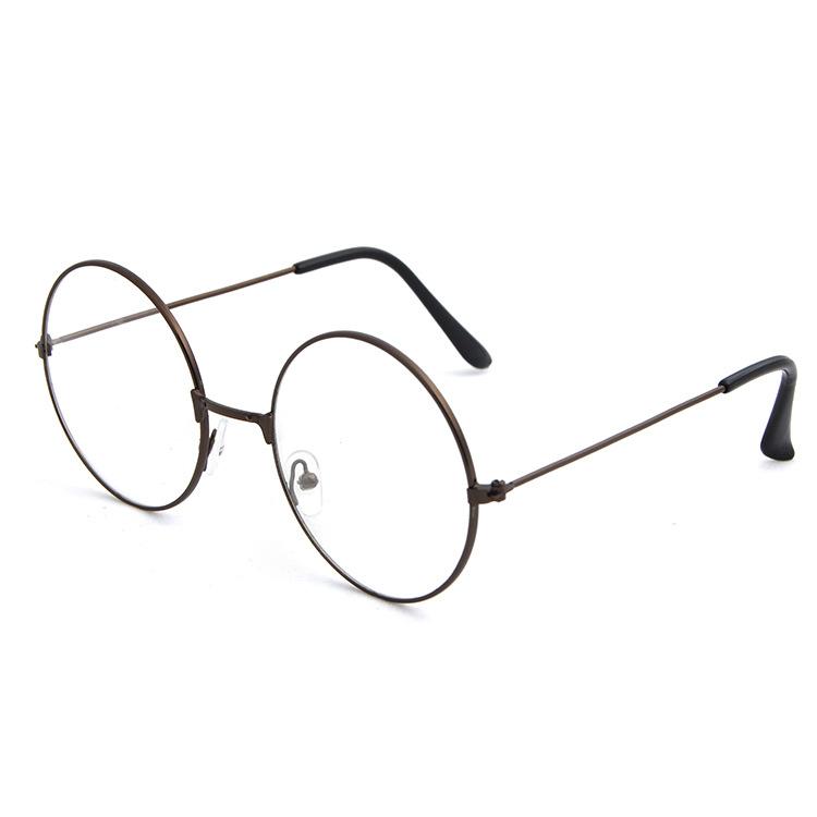 

Sunglasses 2021 Classic Vintage Glasses Frame Round Lens Flat Myopia Optical Mirror Simple Metal Women/Men