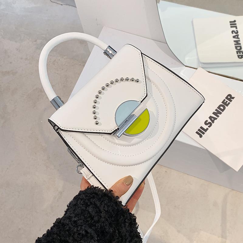 

C Fashion Square Women Shoulder Bags Designer Female Crossbody Messenger Bag Pu Leather Handbags Lady Flap Purses, Black