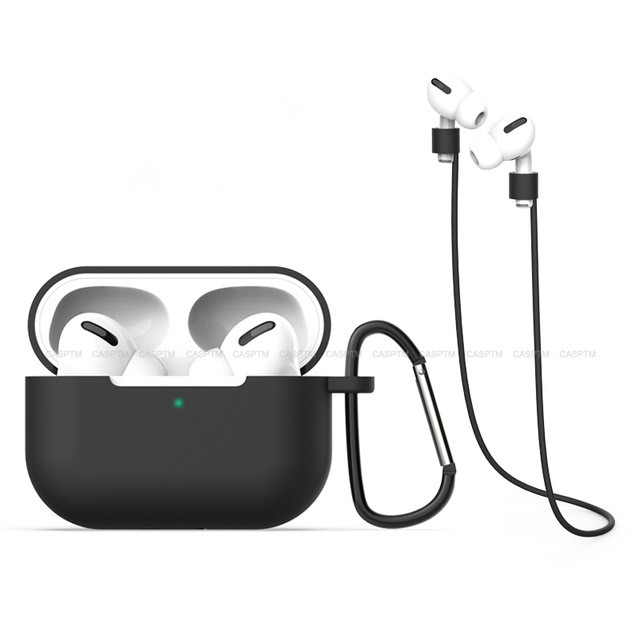 

Earphone Case For Apple Airpods Pro Case Silicone Cover For Apple Air Pods Pro 3 Headphone Earpods Earbuds Hook Charging Box Shockproof