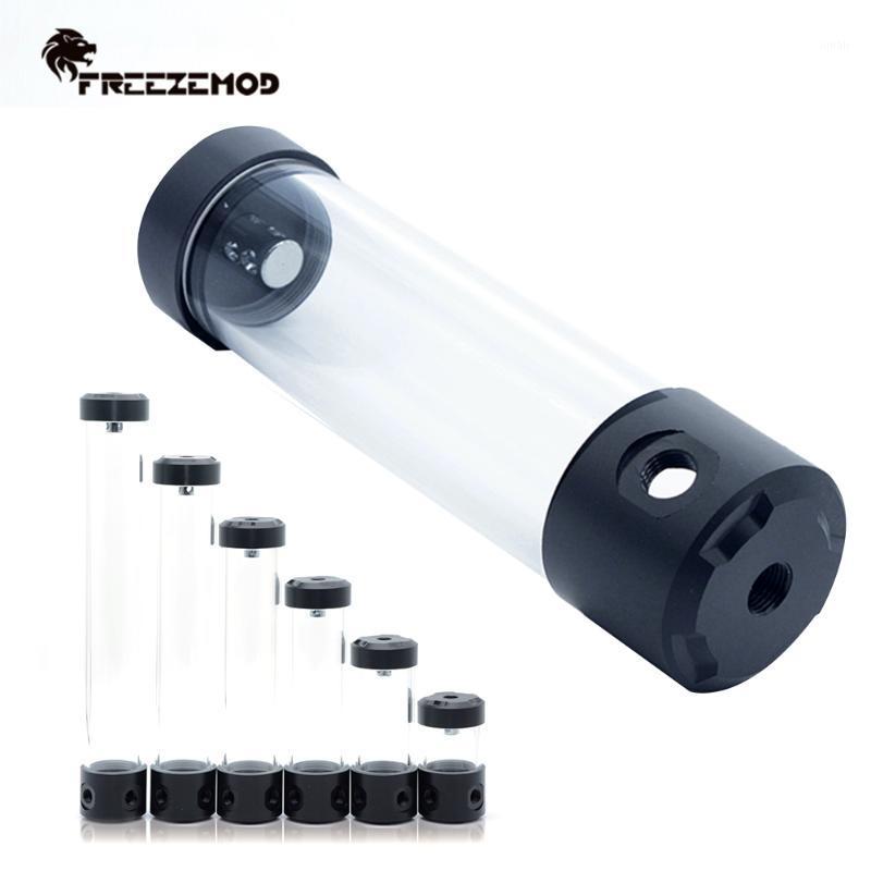 

FREEZEMOD Cylindrical Reservoir OD50mm Water Tank 3 Outlets 350mm POM Cover Transperant 10/15/20/25/30/35CM SizeWater Cooler1