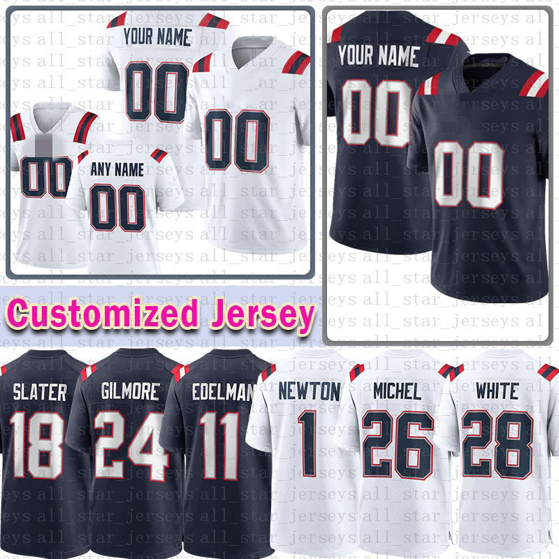 

Football Custom Cam 1 Newton Jersey 24 Stephon Gilmore 50 Chase Winovich Tedy Bruschi Randy Moss James White Rex Burkhead Harry Rex Burkhea, Mens color rush custom-aiguozhe(jiu)