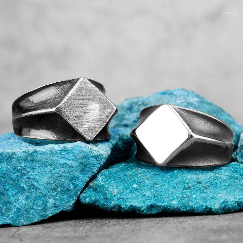 

Retro Polygon Trend Simple Stainless Steel Mens Rings Punk Hip Hop for Male Boyfriend Biker Jewelry Creativity Gift Wholesale1