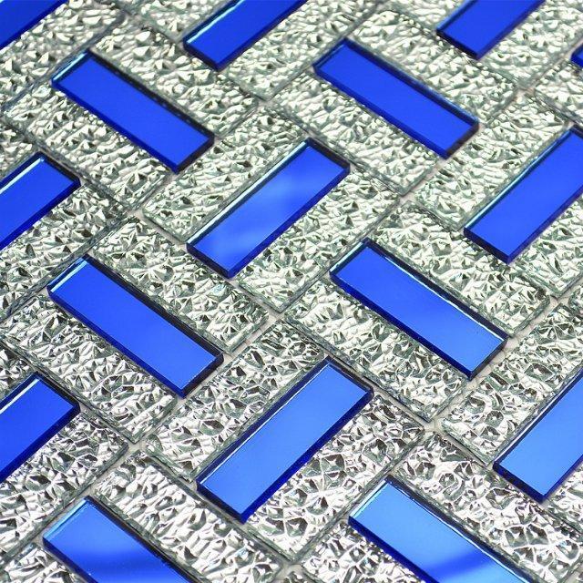 

Shinny Blue Silve Gold Flat Mirror Glass Mosaic tiles for DIY showroom hall cabinet door frame decorate Wall sticker wallpaper1, Copper