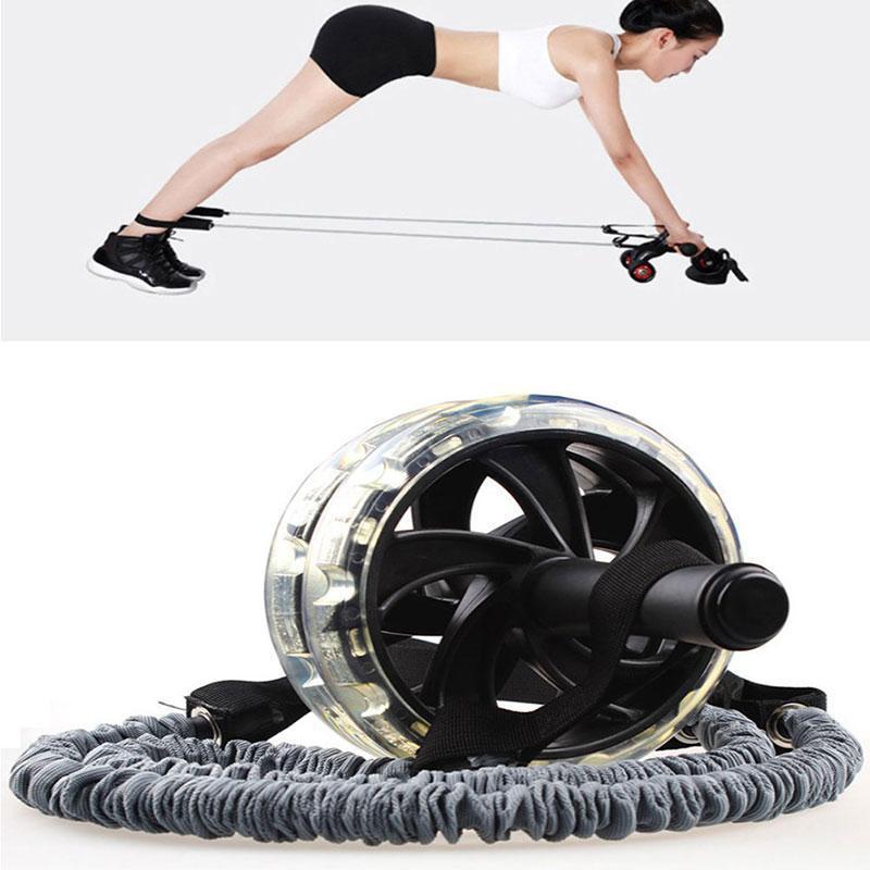 

Ab Roller Wheel Pull Rope Waist Abdominal Slimming Fitness Equipments Home Gym1