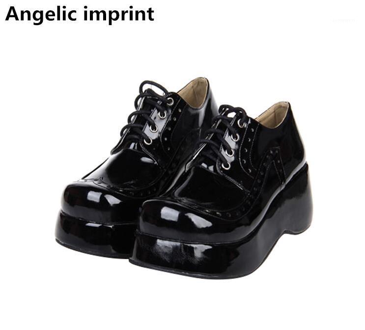 

Angelic imprint woman mori girl lolita cosplay shoes lady high trifle heels pumps women princess dress party shoes lace up 33-471, Pink