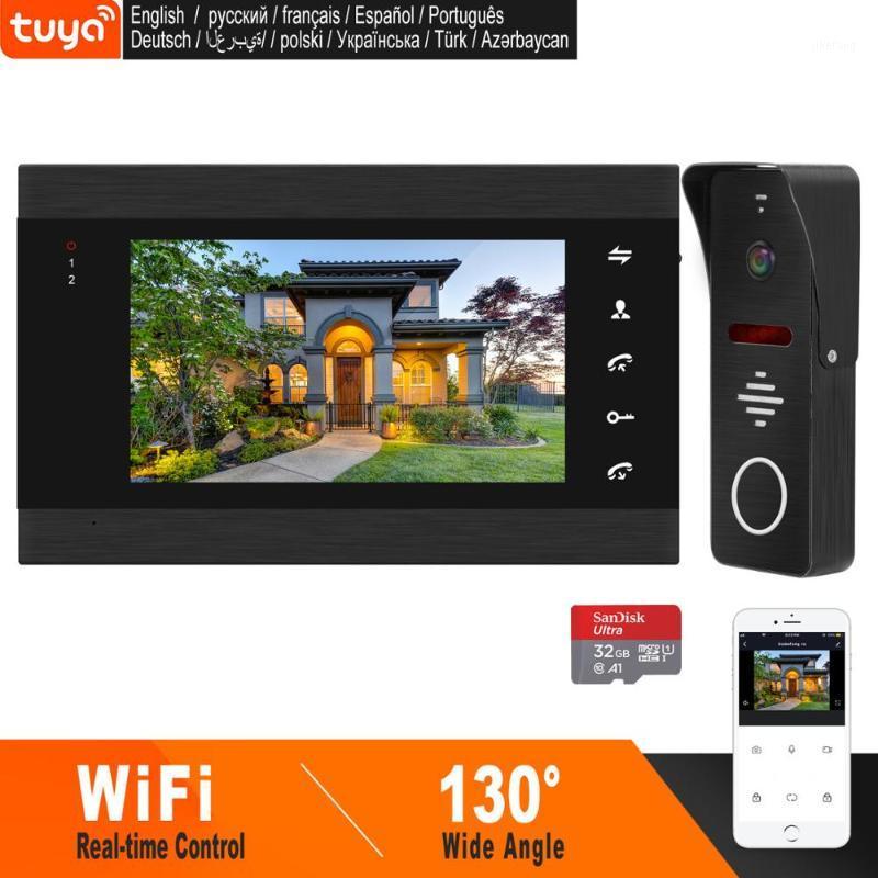 

HomeFong 7 Inch Wifi Video Intercom Smart Video Door Phone System Wide Angle Door Camere Motion Detect RealTime Control by Phone1