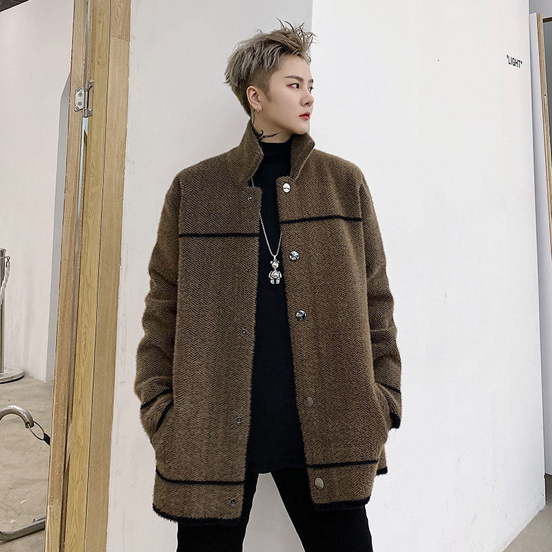 

2021 Men's Casual Oversize Jackets Autumn Winter New Woman Korean Streetwear Coats Male Fashion Jacket Long Sleeve Clothing 4c0w, Hese