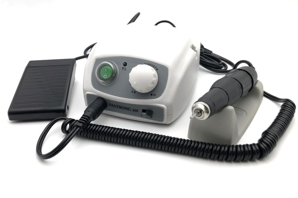 

40000RPM STRONG 207B Control Box & STRONG 210 102L Handpiece Electric Manicure Drill Set For Nail polishing device