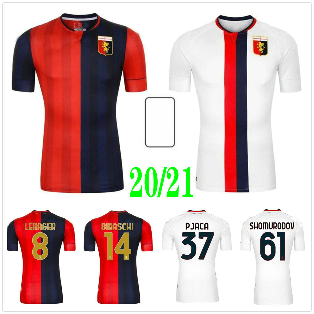

20 21 Genoa Soccer Jerseys GUMUS KOUAME SCHONE T.SANABRIA PINAMONTI KOUAME PANDEV RADOVANOVIC Custom Genova Cricket Football Shirts Uniforms, Red