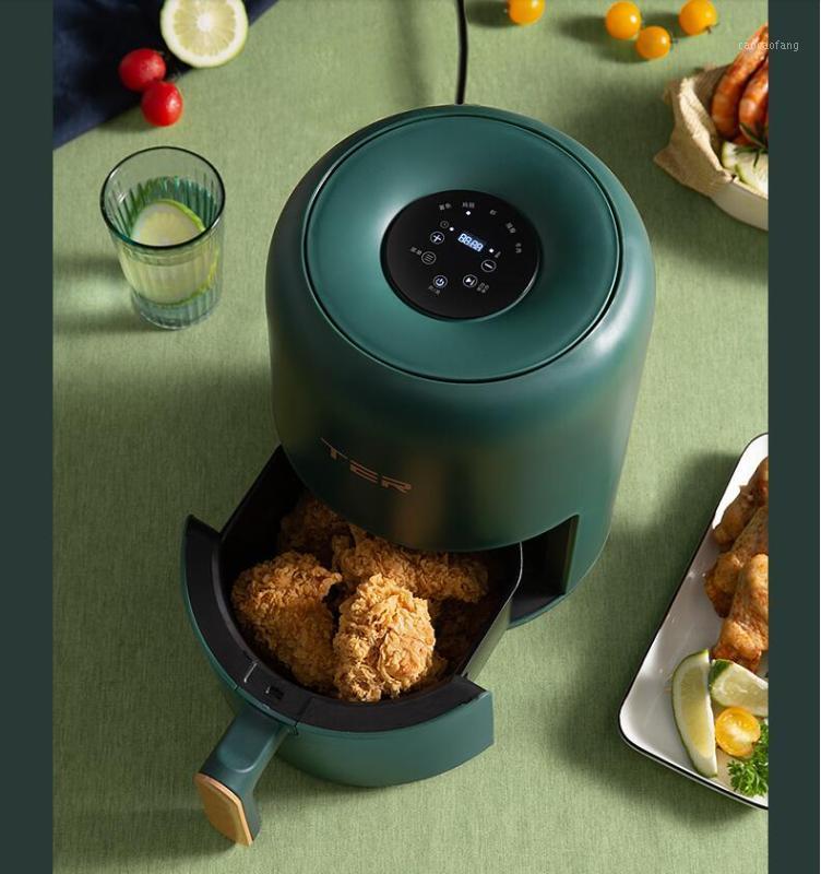 

220V 2L Household Electric Air Fryer Intelligent Automatic Electric Fryer French Fries Bread Baker White/Green Available1