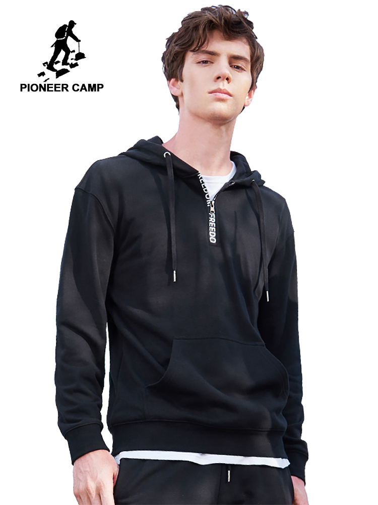 

Pioneer Camp New arrival hoodie sweatshirt men brand-clothing fashion black hoodies male top quality casual tracksuit