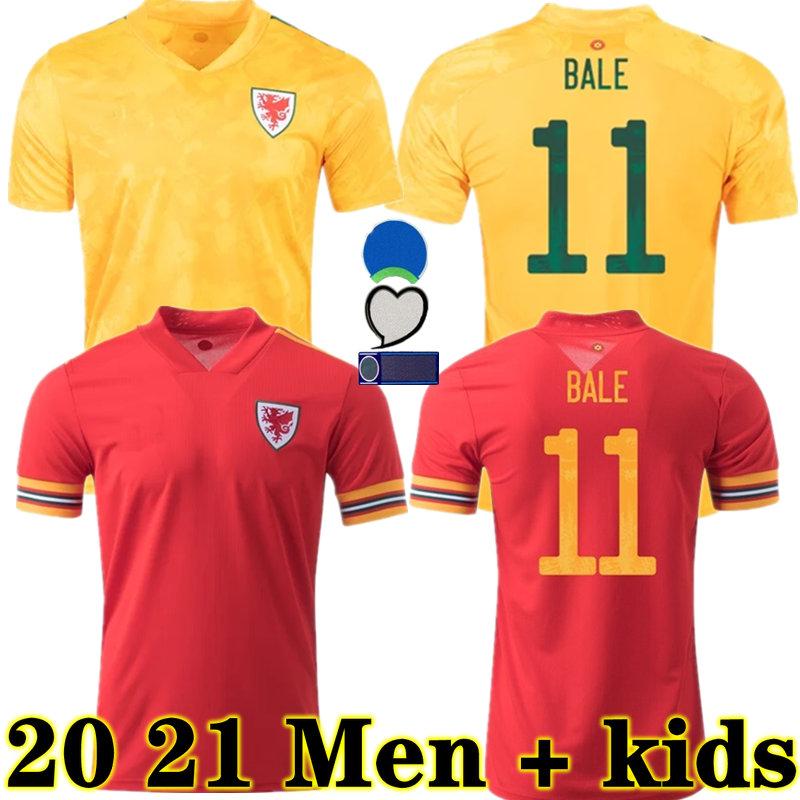 

Wales Soccer Jersey AWAY 20 21 JAMES 2020 Wales HOME BALE Football Shirt RAMSEY Uniform 2021 Men Kids VOKES ALLEN B.DAVIES, 20 21 away