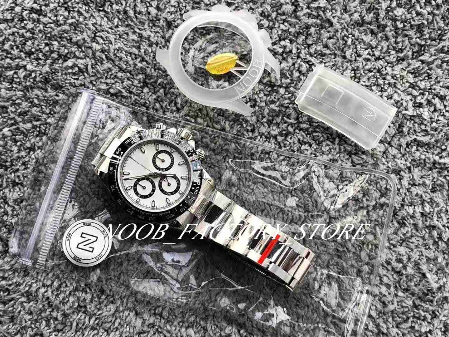 

3 Colors Menes Classic Business Watch Super N Factory V5 40mm Cal.4130 KIF Shock Absorber Chronograph Automatic Movement Ceramic Bezel 904L Sapphire Wristwatches, Original box certificate