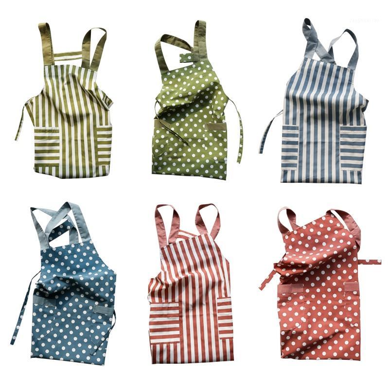 

Adjustable Cooking Bib Home Oil Proof Apron High-grade Striped Apron For Cooking Baking Pinafore Kitchen Chef With Pocket1